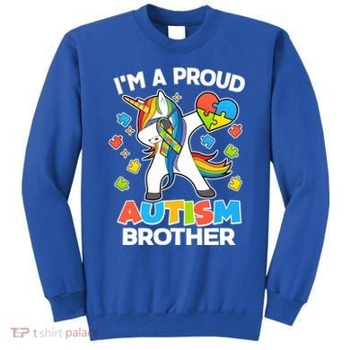 I'm A Proud Autism Brother Dabbing Unicorn Sweatshirt