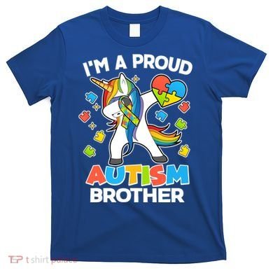 I'm A Proud Autism Brother Dabbing Unicorn T-Shirt