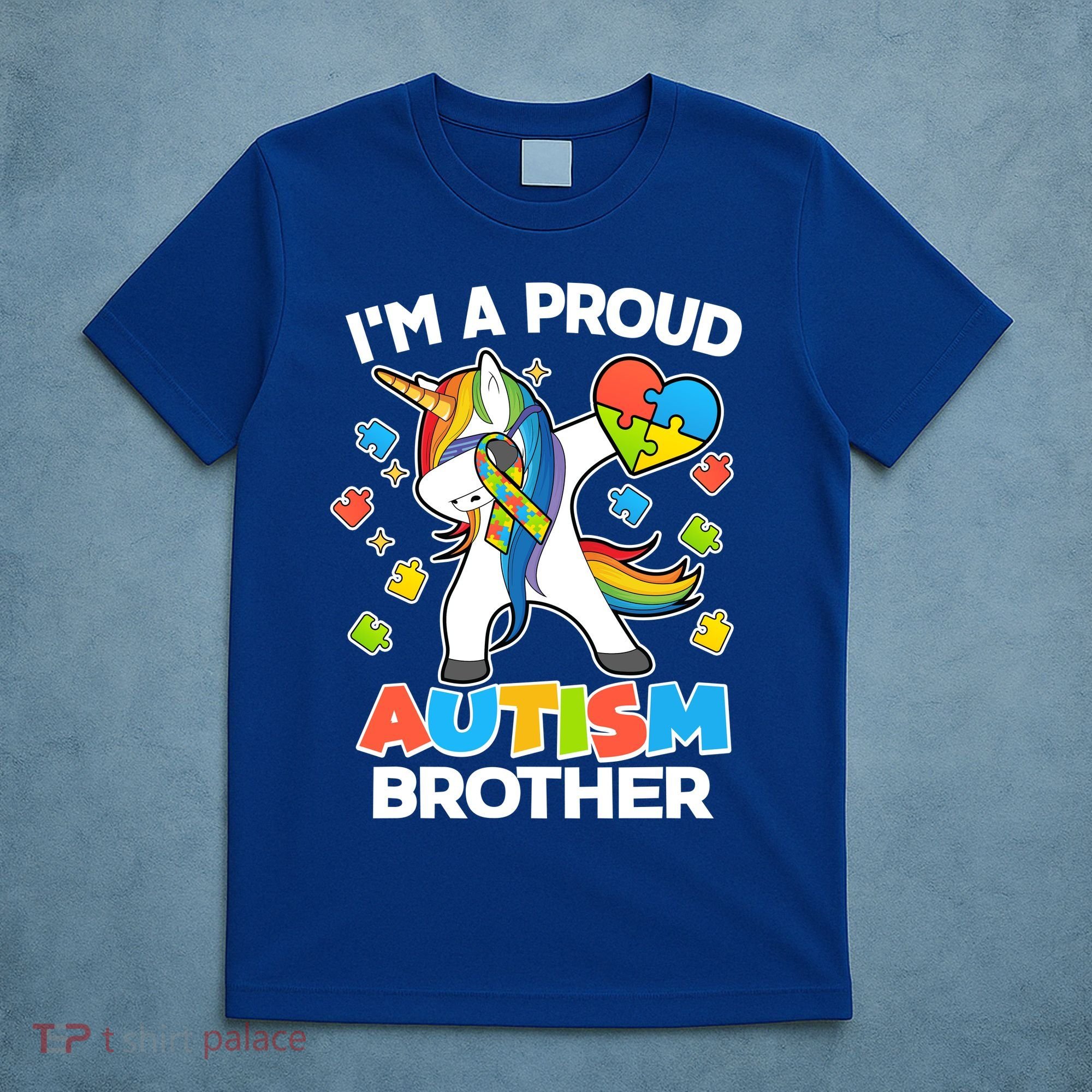 I'm A Proud Autism Brother Dabbing Unicorn T-Shirt