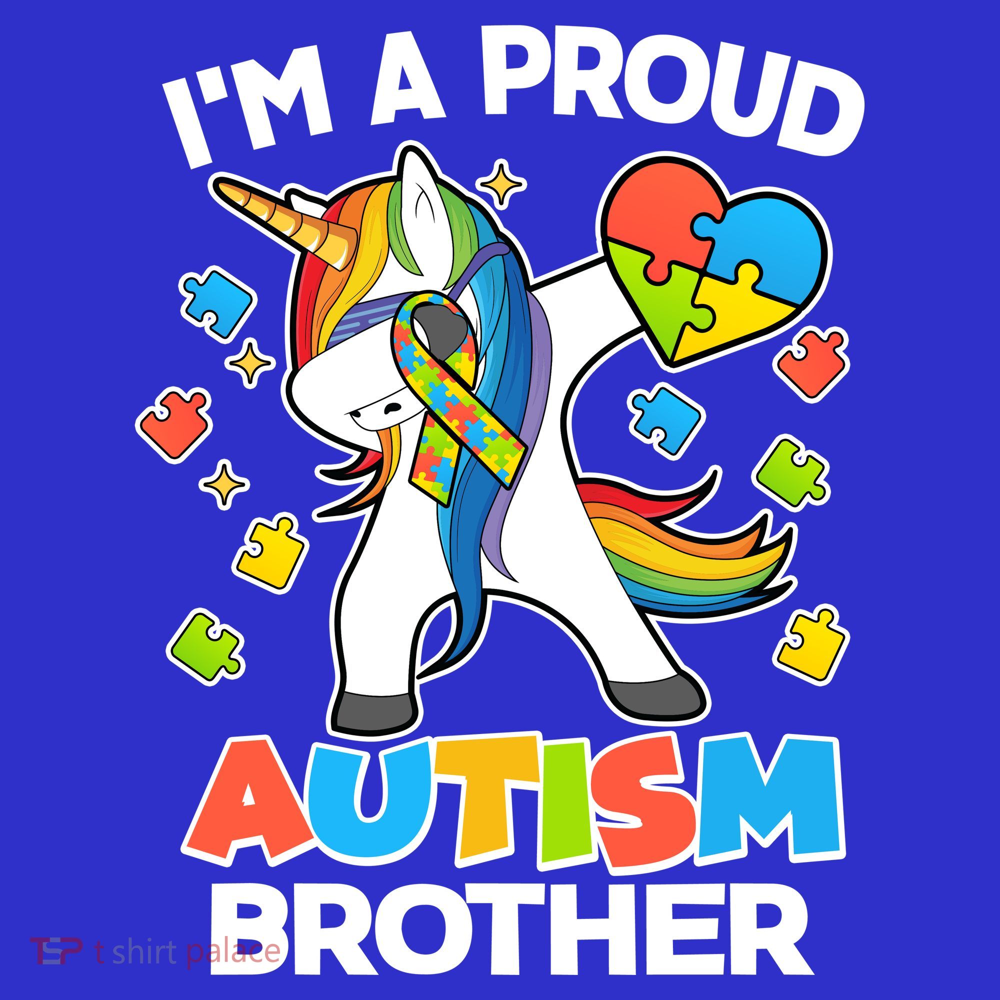 I'm A Proud Autism Brother Dabbing Unicorn Mousepad