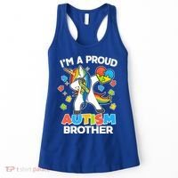I'm A Proud Autism Brother Dabbing Unicorn Women's Tank Top thumb 0