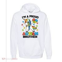 I'm A Proud Autism Brother Dabbing Unicorn Comfort Colors Garment-Dyed Hooded Sweatshirt thumb 0