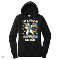 I'm A Proud Autism Sister Dabbing Unicorn Women's Hoodie thumb 0