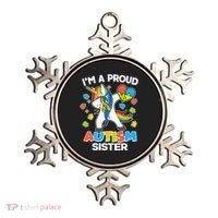 I'm A Proud Autism Sister Dabbing Unicorn Ornament thumb 0