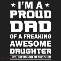 I'm A Proud Dad Of A Freaking Awesome Daughter Beanie thumb 2