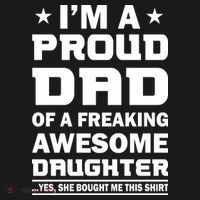 I'm A Proud Dad Of A Freaking Awesome Daughter Tote Bag thumb 4