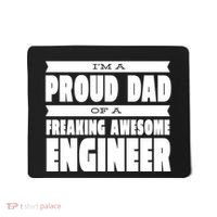 I'm A Proud Dad Of A Freaking Awesome Engineer Mousepad thumb 0