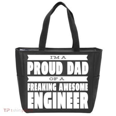 I'm A Proud Dad Of A Freaking Awesome Engineer Tote Bag