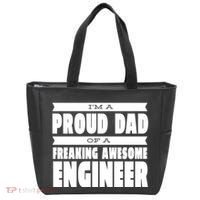 I'm A Proud Dad Of A Freaking Awesome Engineer Tote Bag thumb 0