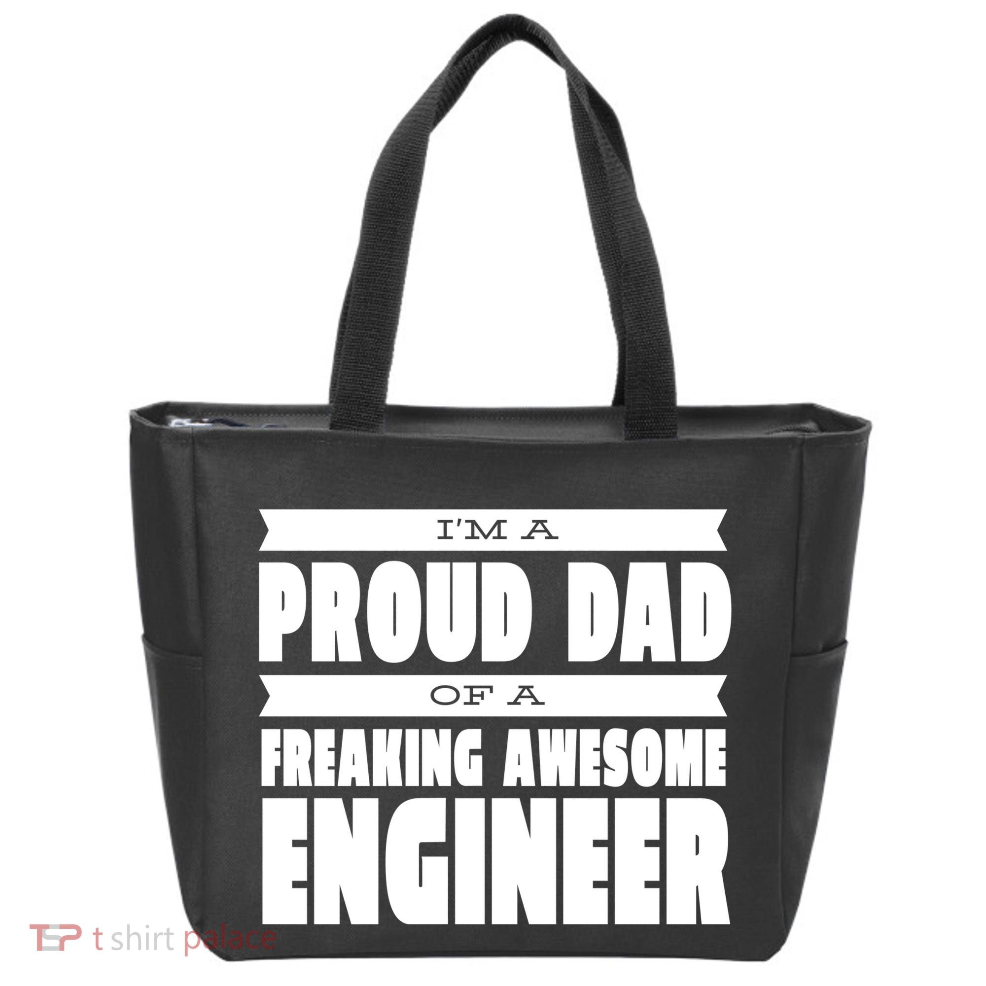 I'm A Proud Dad Of A Freaking Awesome Engineer Tote Bag
