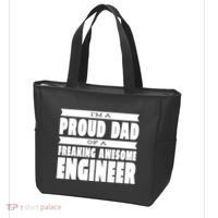 I'm A Proud Dad Of A Freaking Awesome Engineer Tote Bag thumb 3