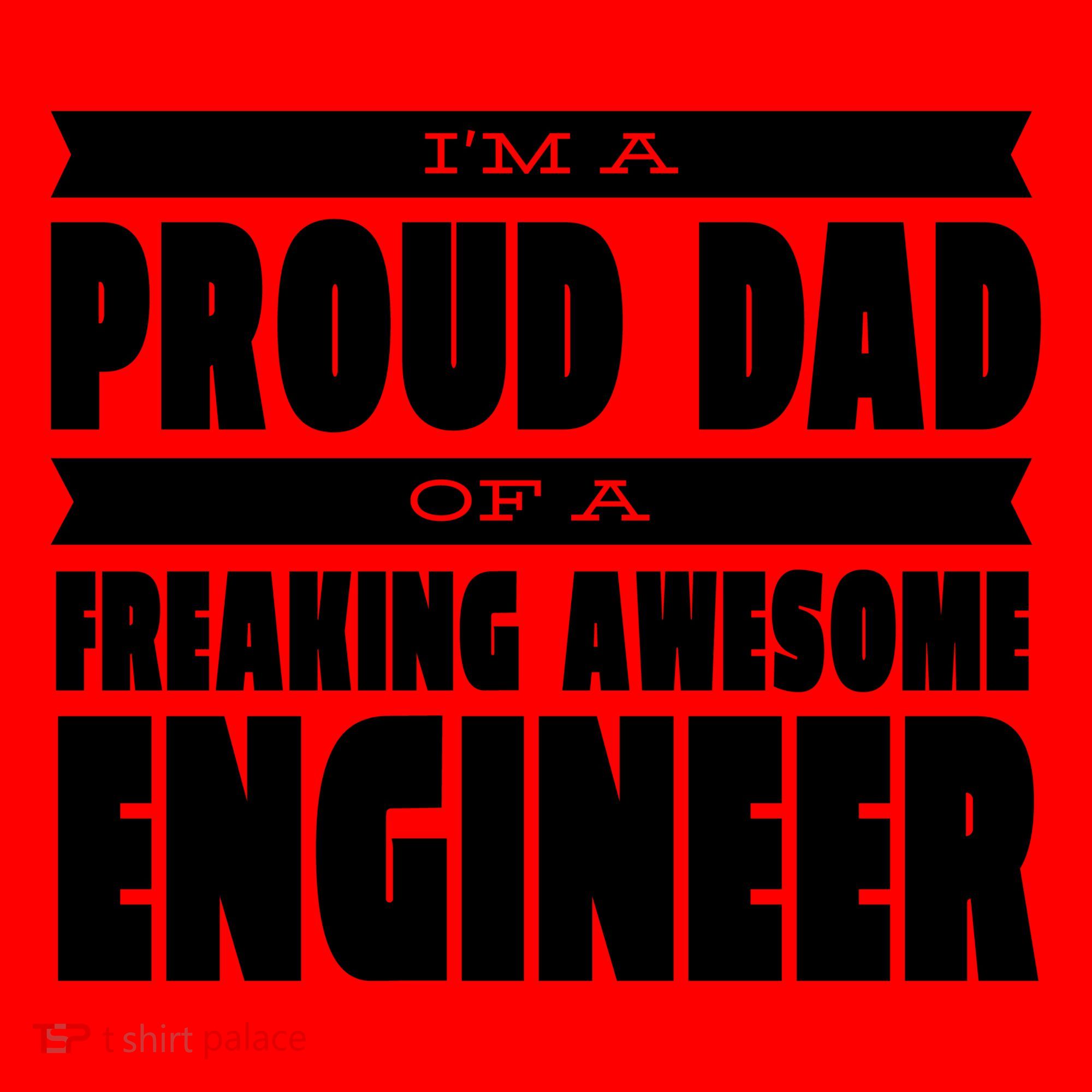 I'm A Proud Dad Of A Freaking Awesome Engineer Santa Hat