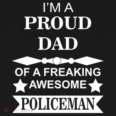 I'm A Proud Dad Of A Freaking Awesome Policeman Cooling Performance Long Sleeve Crew