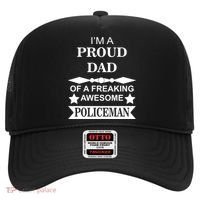 I'm A Proud Dad Of A Freaking Awesome Policeman Hat thumb 0