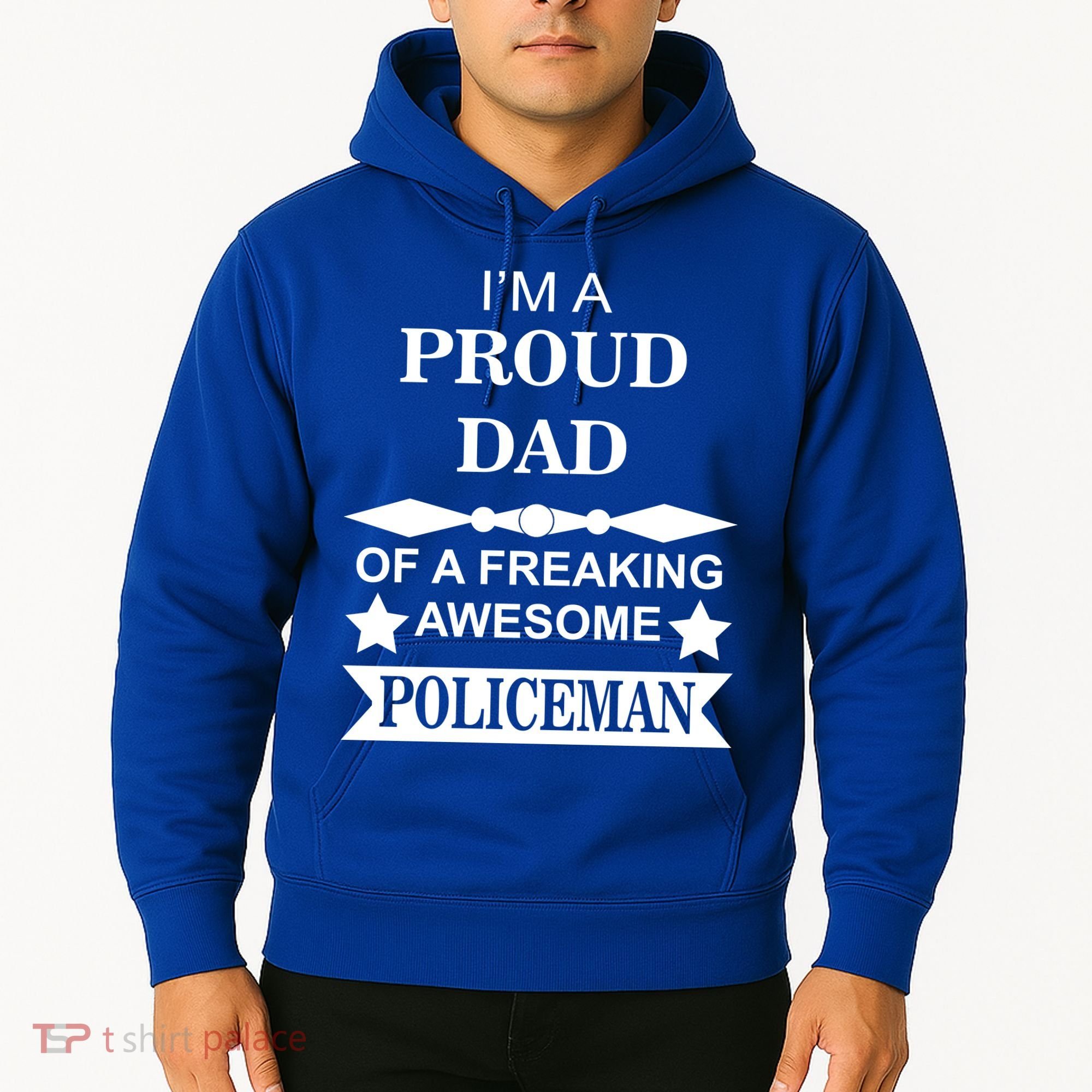 I'm A Proud Dad Of A Freaking Awesome Policeman Hoodie
