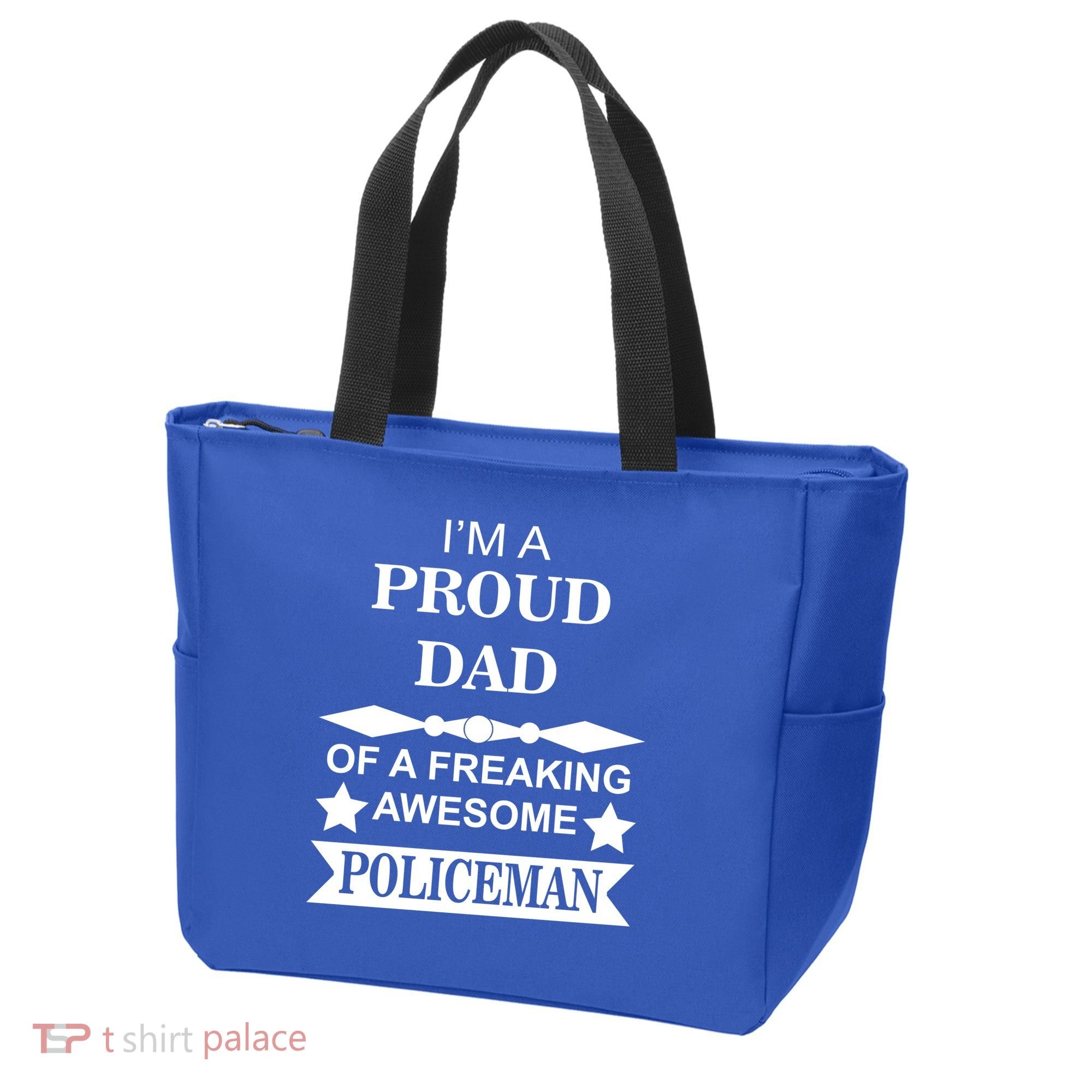 I'm A Proud Dad Of A Freaking Awesome Policeman Tote Bag