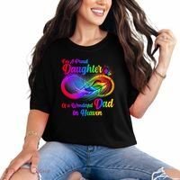I'm A Proud Daughter Of A Wonder Dad In Heaven Comfort Colors T-Shirt thumb 0