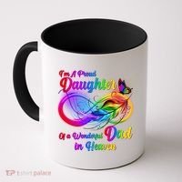 I'm A Proud Daughter Of A Wonder Dad In Heaven Coffee Mug thumb 0