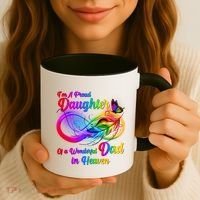 I'm A Proud Daughter Of A Wonder Dad In Heaven Coffee Mug thumb 3