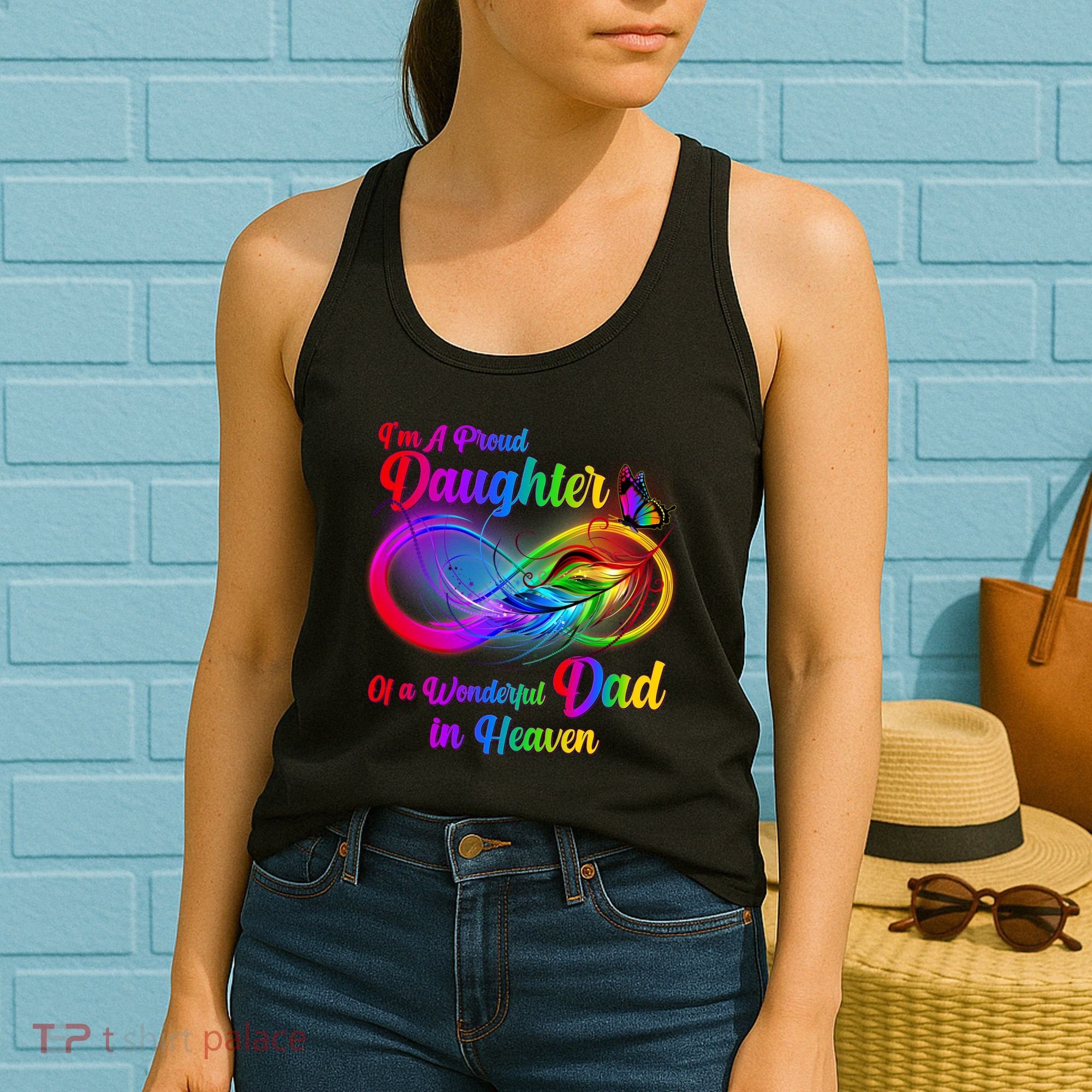 I'm A Proud Daughter Of A Wonder Dad In Heaven Women's Tank Top