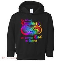 I'm A Proud Daughter Of A Wonder Dad In Heaven Toddler Hoodie thumb 0
