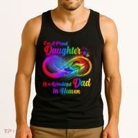 I'm A Proud Daughter Of A Wonder Dad In Heaven Tank Top thumb 3