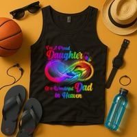 I'm A Proud Daughter Of A Wonder Dad In Heaven Tank Top thumb 4