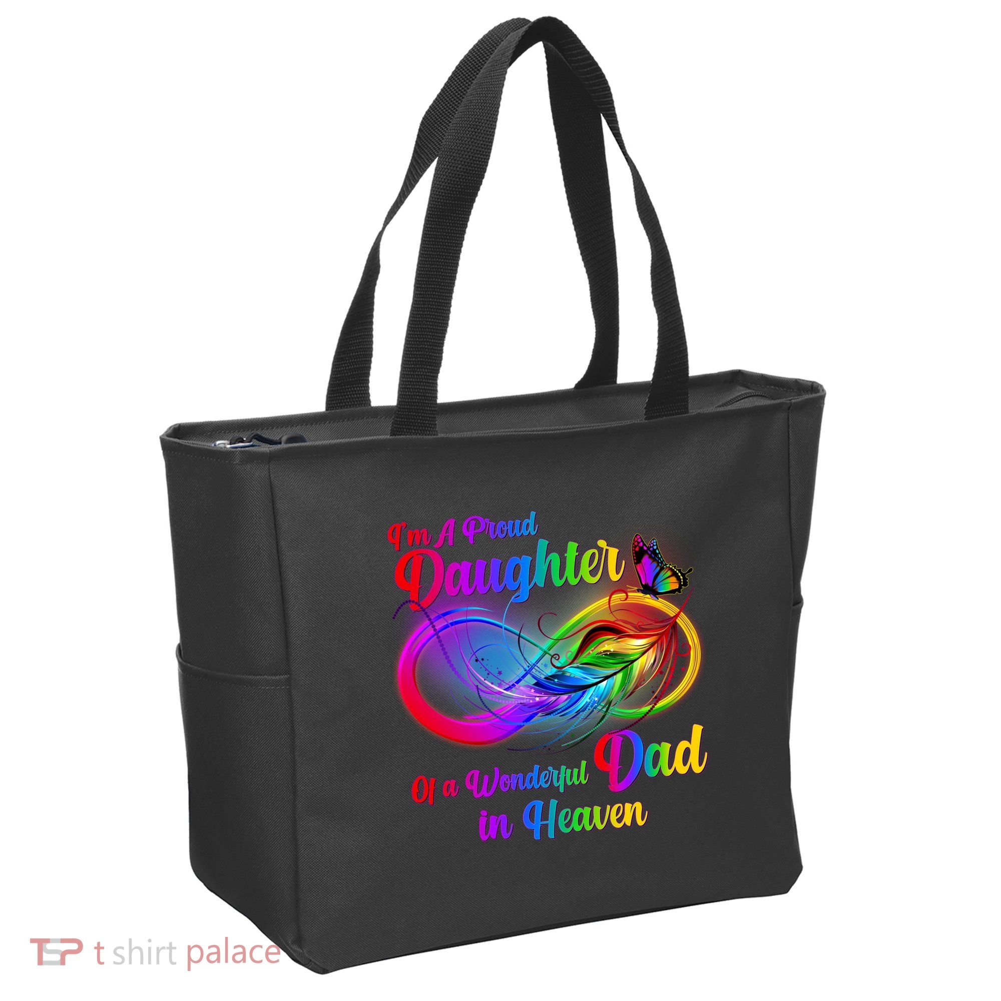 I'm A Proud Daughter Of A Wonder Dad In Heaven Tote Bag