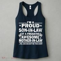 I'm A Proud Son In Law Of A Freaking Awesome Mother In Law Women's Tank Top thumb 3