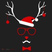 I'm A Reindeer Santa Hat Antlers Women's Sweatshirt thumb 2