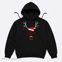 I'm A Reindeer Santa Hat Antlers Hoodie thumb 0