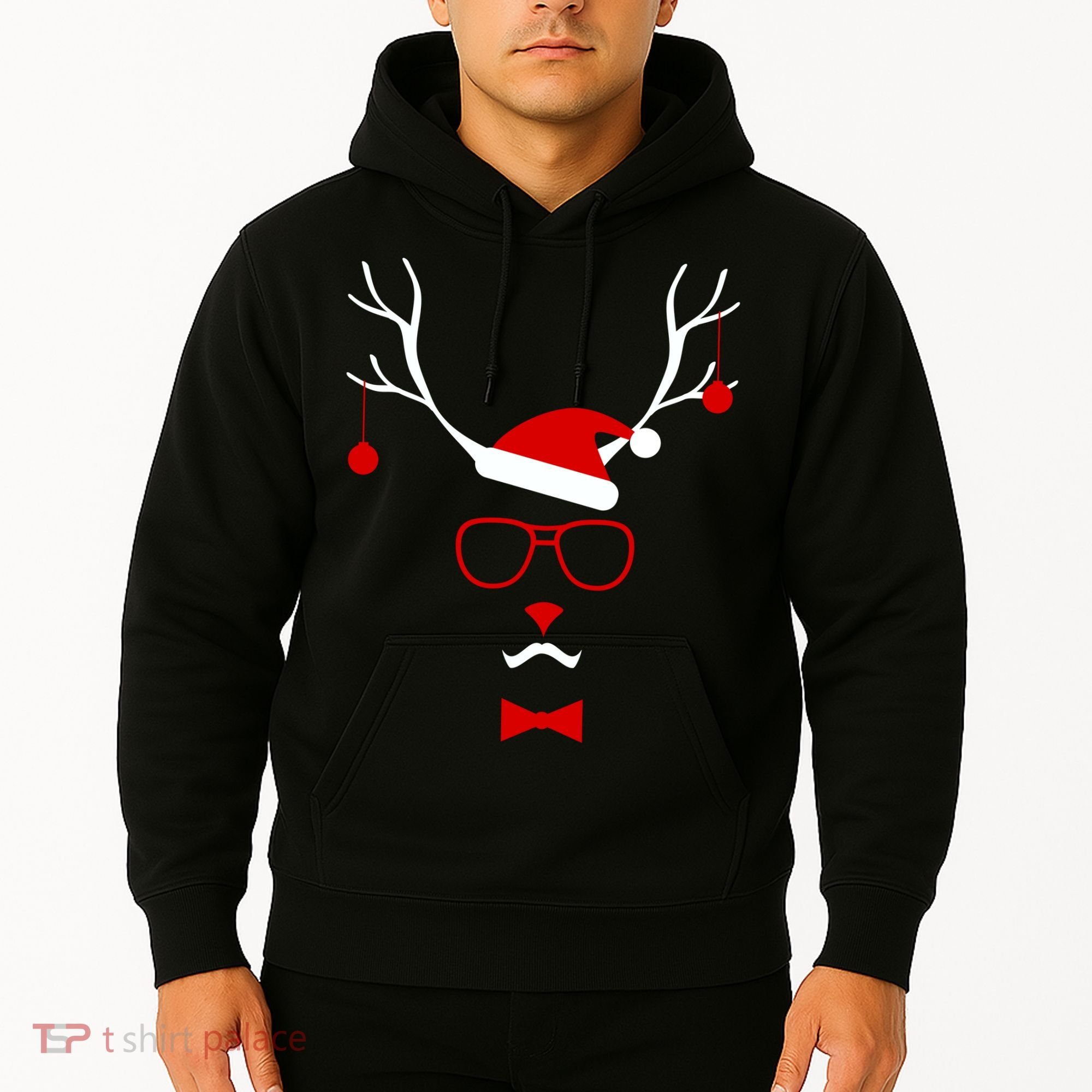 I'm A Reindeer Santa Hat Antlers Hoodie