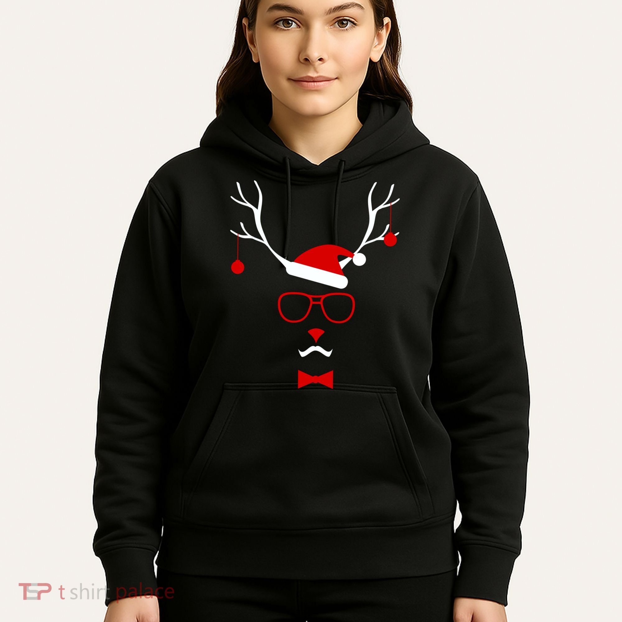 I'm A Reindeer Santa Hat Antlers Hoodie