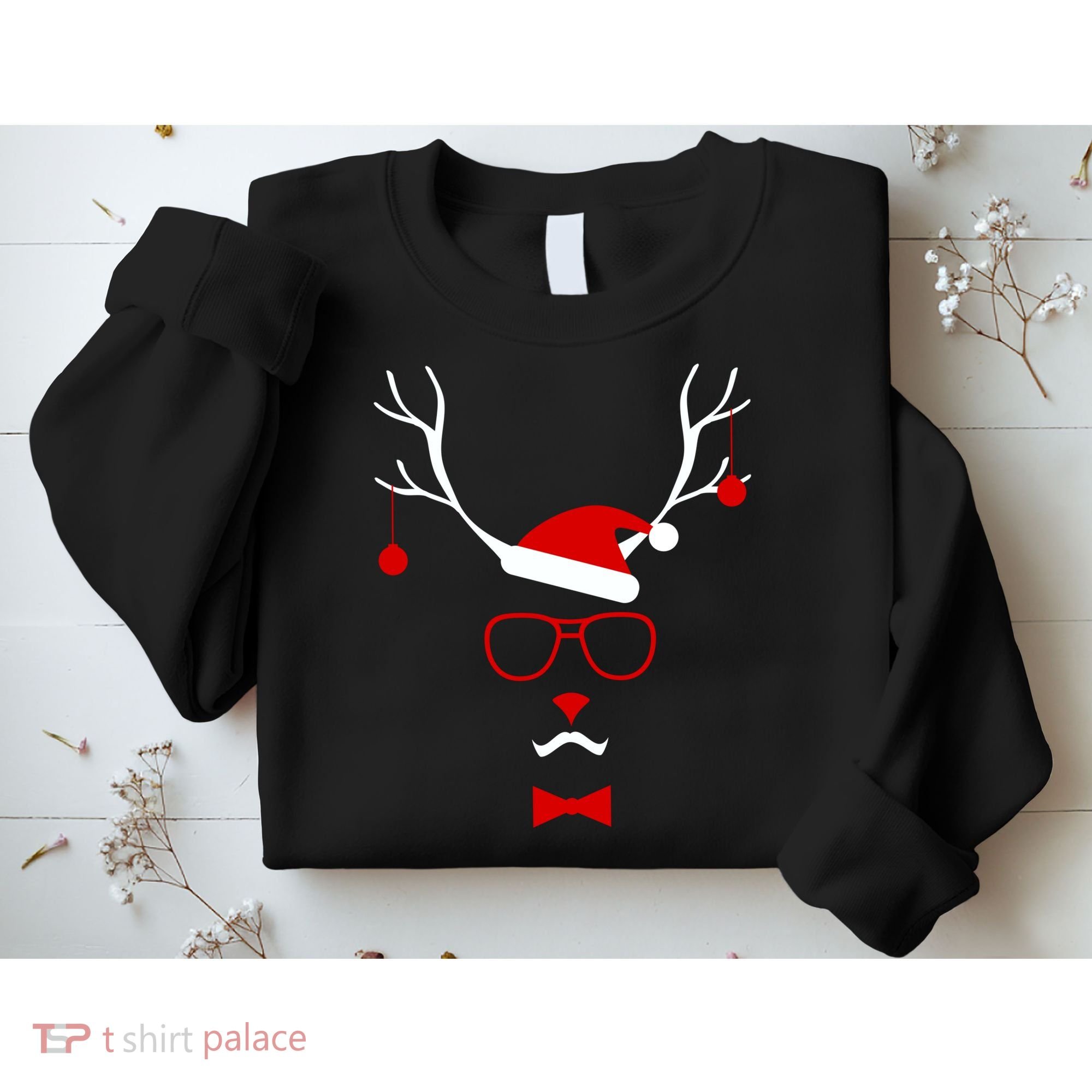 I'm A Reindeer Santa Hat Antlers Sweatshirt