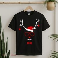 I'm A Reindeer Santa Hat Antlers T-Shirt thumb 2