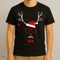 I'm A Reindeer Santa Hat Antlers T-Shirt thumb 3