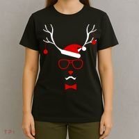 I'm A Reindeer Santa Hat Antlers T-Shirt thumb 4