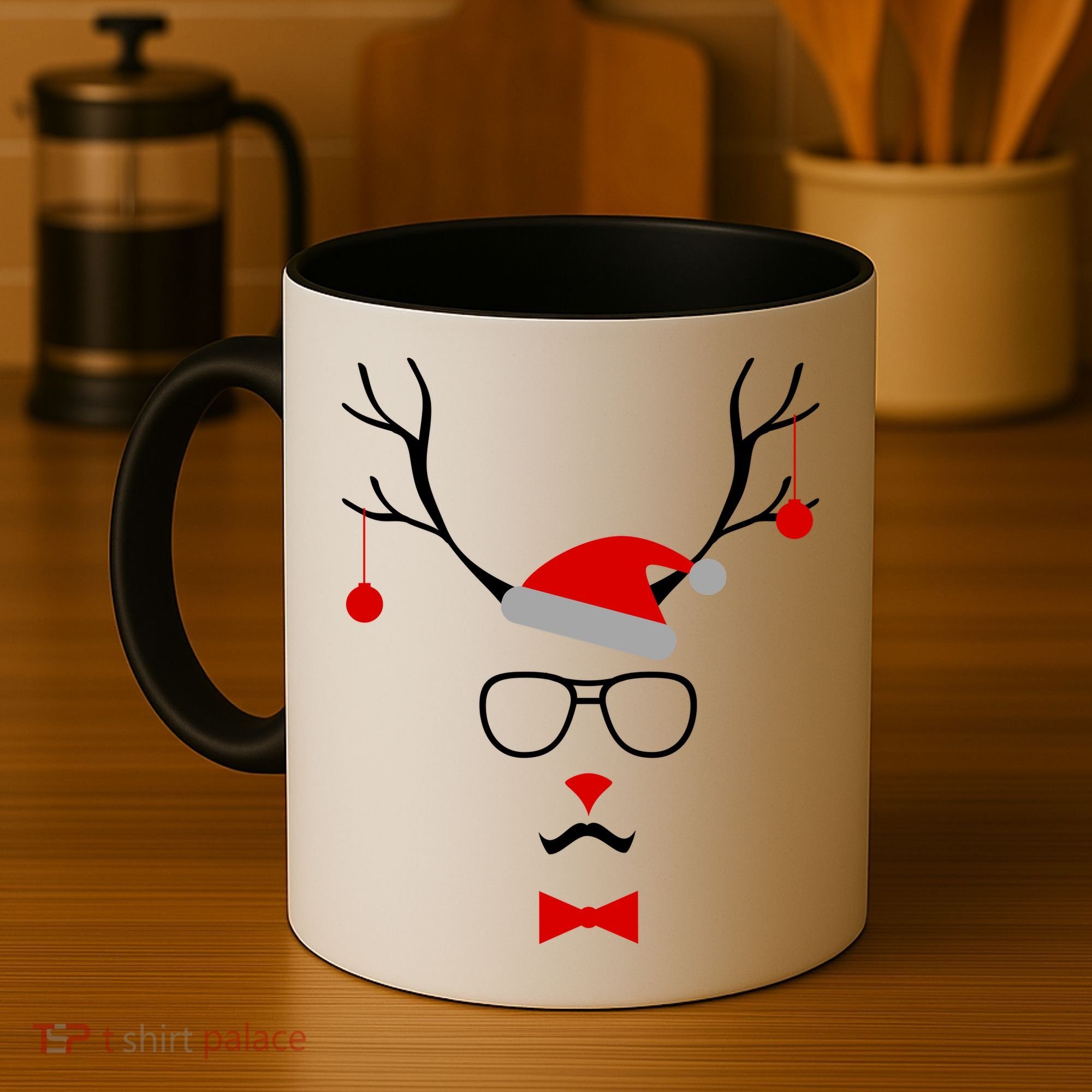 I'm A Reindeer Santa Hat Antlers Coffee Mug