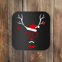 I'm A Reindeer Santa Hat Antlers Coaster thumb 0