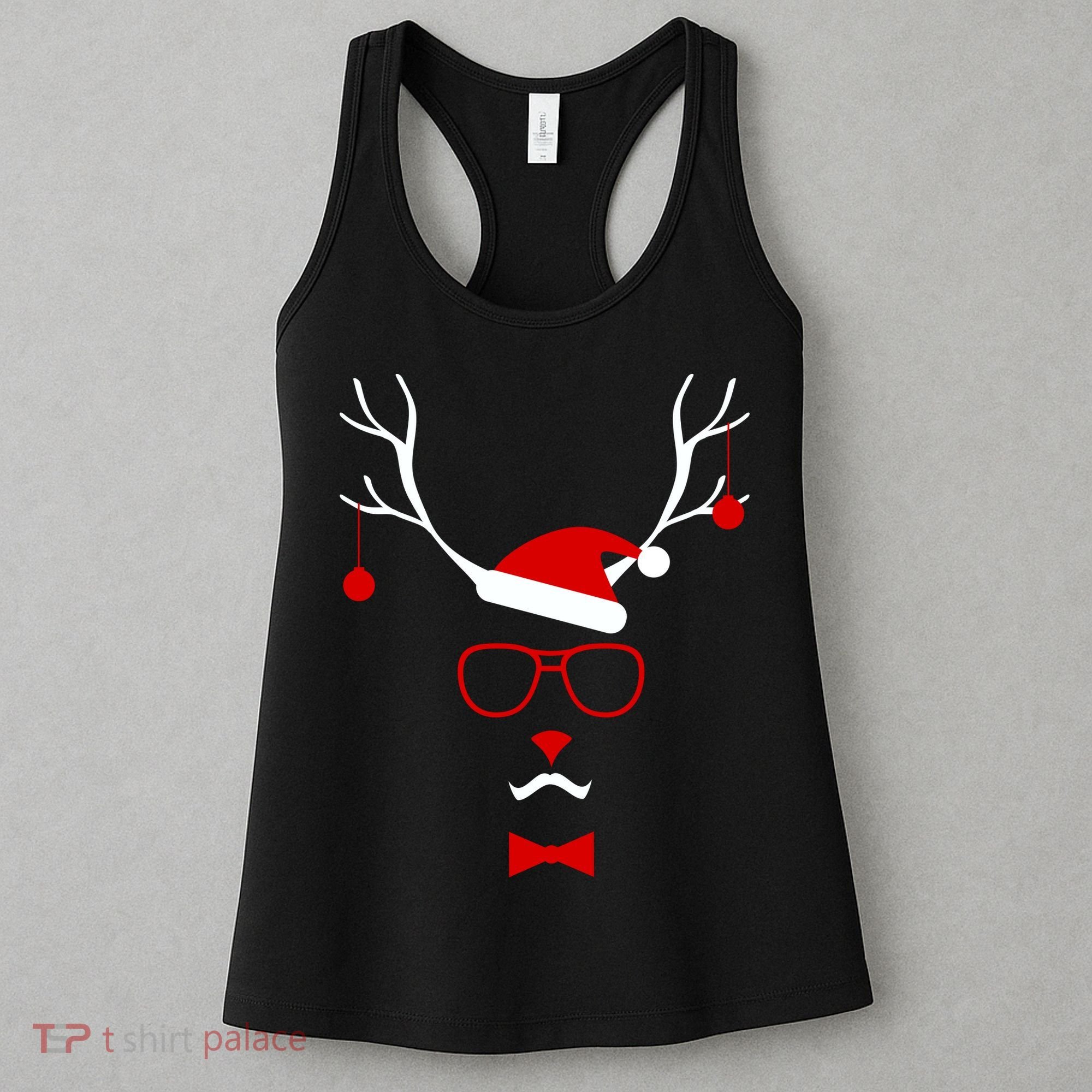 I'm A Reindeer Santa Hat Antlers Women's Tank Top