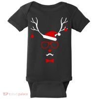 I'm A Reindeer Santa Hat Antlers Baby Bodysuit thumb 0