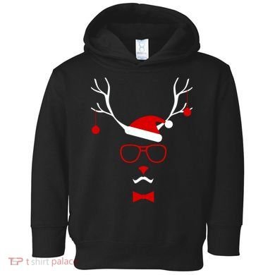 I'm A Reindeer Santa Hat Antlers Toddler Hoodie