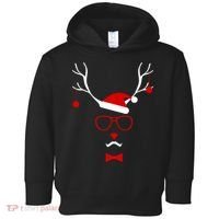 I'm A Reindeer Santa Hat Antlers Toddler Hoodie thumb 0