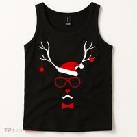 I'm A Reindeer Santa Hat Antlers Tank Top thumb 2