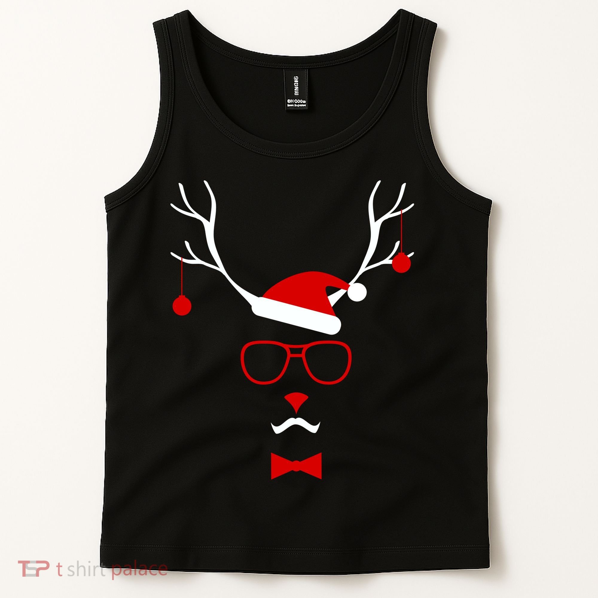 I'm A Reindeer Santa Hat Antlers Tank Top