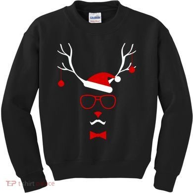 I'm A Reindeer Santa Hat Antlers Kids Sweatshirt