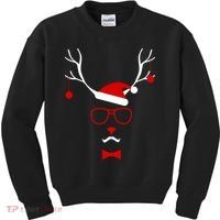 I'm A Reindeer Santa Hat Antlers Kids Sweatshirt thumb 0