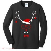 I'm A Reindeer Santa Hat Antlers Kids Long Sleeve Shirt thumb 0