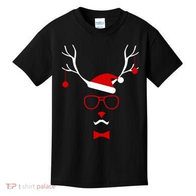 I'm A Reindeer Santa Hat Antlers Kids T-Shirt
