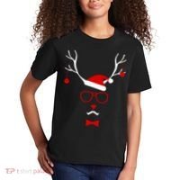 I'm A Reindeer Santa Hat Antlers Kids T-Shirt thumb 2